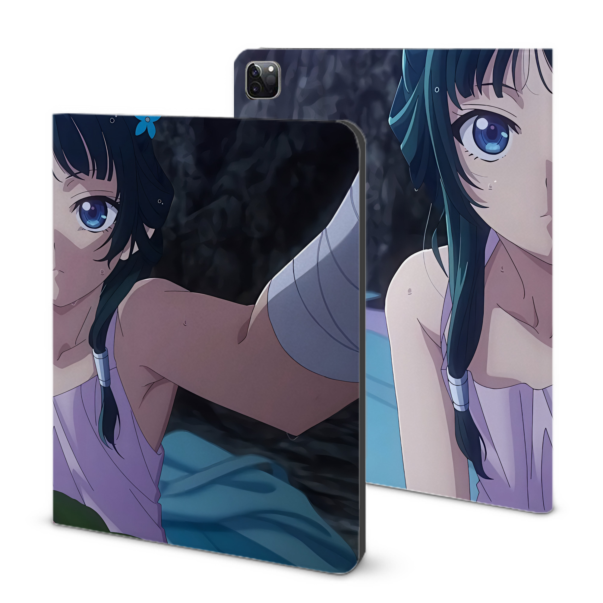 （画像用） 薬屋のひとりごと The Apothecary Diaries IPad ケース ブック型 PUレザー TPU 耐衝撃 軽量 薄型 ペン収納なし 全面保護 IPad 各モデル対応